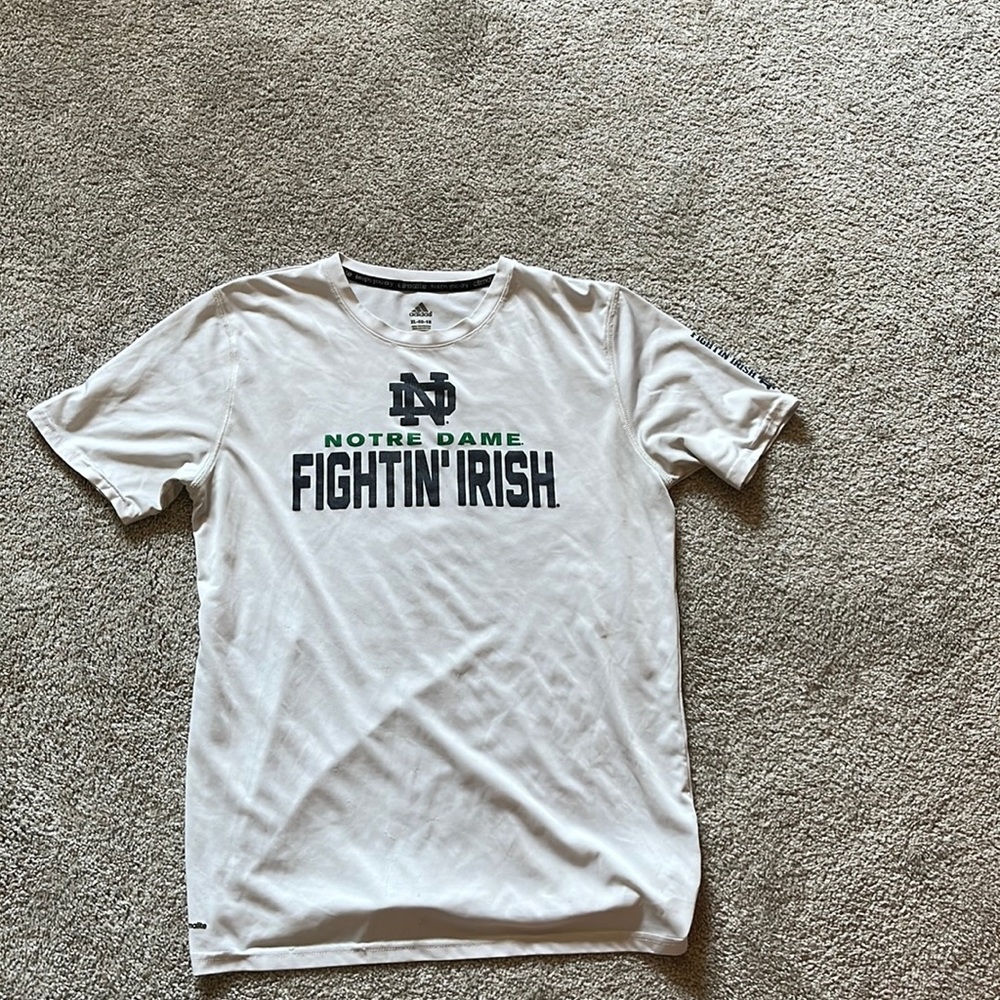Notre Dame, Kid’s XL, white, dry fit